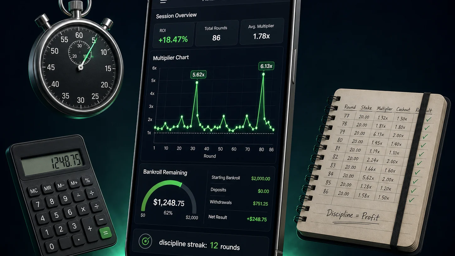 Session tracking and discipline dashboard